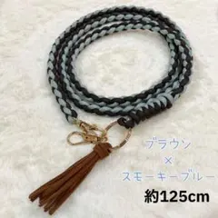 パラコード　スマホショルダー　ハンドメイド　ストラップ　フリンジ　肩掛け