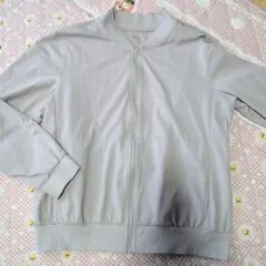 ユニクロ☆グレー ジップアップ ジャケット♪Mサイズ