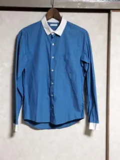 GU シャツ　ブルー　Sサイズ