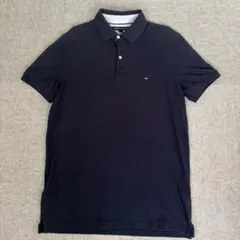 TOMMY HILFIGER ポロシャツ ネイビー スリムフィット Lのサムネイル