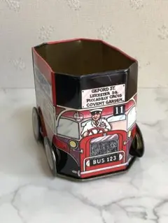 イギリス オムニバス缶 ヴィンテージ缶 レトロ缶