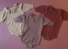 &pal zigzag knit rompers 70-80