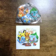 フシギダネ ヒトカゲ ゼニガメ ポケモン アクリルスイング ステッカー