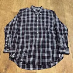 さ*く様 BURBERRY チェック柄 コットン 長袖シャツ SIZE L