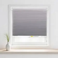 속이 빈 공기층이 있는 허니컴 쉐이드, 열 차폐, 너비 60 x 길이 110cm, 회색