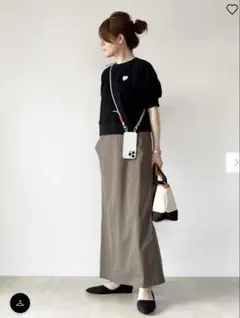 【UNIQLO】ウルトラストレッチエアリズムロングスカート(M)