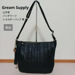 美品】Gream Supply 山羊革 パッチワーク ショルダーバッグ 黒 - メルカリ