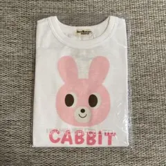 ミキハウス　ホットビスケッツ CABBIT ピンクウサギ Tシャツ　100cm