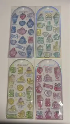 国内正規品　クーリア　クリアジェムステッカー４枚セット