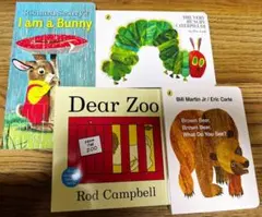 【新品】英語絵本4Bunny+Zoo+BrownBear+Caterpillar