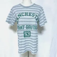 グラニフ 半袖 Tシャツ ボーダー ラメ Sサイズ 男女兼用のサムネイル