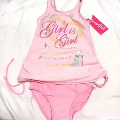 女の子　セットアップ水着　タンキニ　140cm
