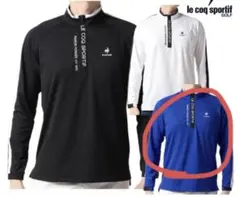 le coq sportif ゴルフシャツ 長袖　ブルー