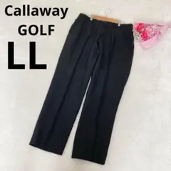 ★ キャロウェイゴルフ 大きいサイズ ゴルフパンツ 無地 ブラック LL メンズ