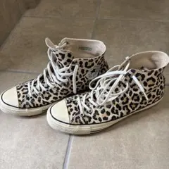 ワコマリア×コンバース 28cm オールスターレオパード柄 コンバース×ワコマリアのコラボスニーカー、レオパード柄の