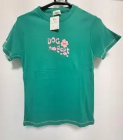 【新品】DOG DEPT★半袖Tシャツ グリーン ロゴプリント　Sサイズのサムネイル