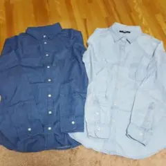 ユニクロ デニムシャツ　Sサイズ2点セット