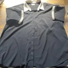 PLUS ONE 半袖シャツ Lサイズ 黒