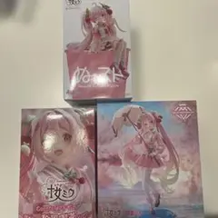 桜ミク　フィギュア　セット