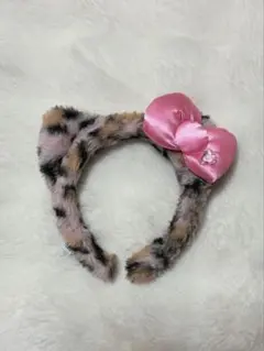 USJ ハローキティ ピンク ヒョウ柄 カチューシャ 2回使用