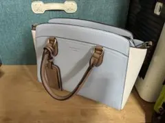 アンドシュエット ライトブルー/ホワイト ハンドバッグ