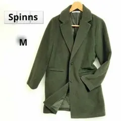 ♥️スピンズ(M )チェスターコートジャケットミれディアム　緑系