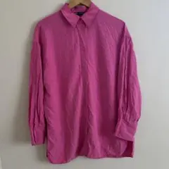 ZARA ピンク 長袖シャツ S
