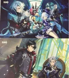 原神　フリーナ ヌヴィレット リオセスリ ポストカード