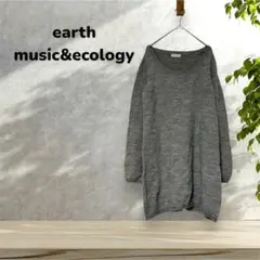 最終価格✨【earth music&ecology】トップス グレー パールのサムネイル