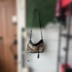 №43ヒョウ柄ファーショルダーバッグ