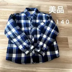 チェックシャツ　140 美品