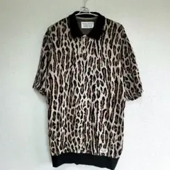 【WAKOMARIA】ワコマリア 豹柄 レオパード 半袖ニット　L