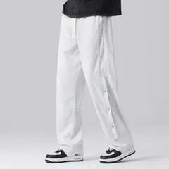 スウェットパンツ メンズ　カジュアル ロングパンツ　春夏秋　グレー　XL