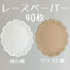 レースペーパーセット 40枚 コラージュ