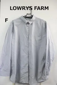 LOWRYS FARMオーバーサイズシャツグレー良品かわいい♪F