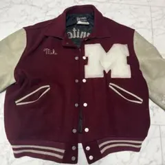 MIKI HOUSE ミキハウス レザースタジャン ネイビー メンズ Lサイズ