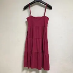 未使用　ユニクロ ワンピース 膝丈 ●カラー　ピンク　サイズM