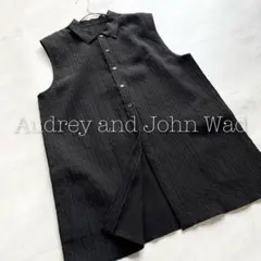 Audrey and John wadブラックノースリーブ ブラウス 新品未使用 - メルカリ