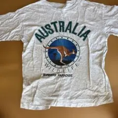 AUSTRALIA Tシャツ カンガループリント グレー　オーストラリア製