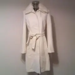 超美品　プロポーションボディドレッシング　ロング　コート　リアルファー　アンゴラ