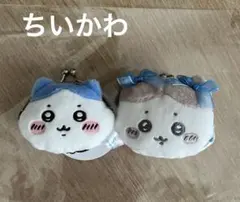 ちいかわ　ミニがまぐちポーチ　リボン　ハチワレ