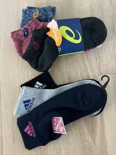 アシックス アディダス 靴下セット