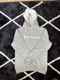 Champion チャンピオン ロゴパーカー 裏ボア グレー Lサイズ フーディ