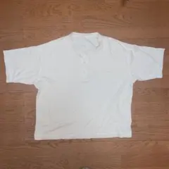 GU ヘンリーネック 半袖 Tシャツ ホワイト Mサイズ
