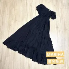MARIHA 夜空のドレス 別注デザイン ブラック インドコットン - メルカリ