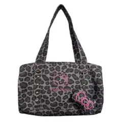 サンリオ ハローキティ ヒョウ柄 カバン バッグ ドラムバッグ トートバッグ