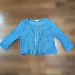セシル・マクビー CECIL McBEE デニムジャケット ジップアップ M