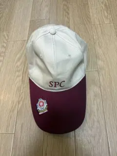 SPCロゴキャップ ベージュ/ワインレッド