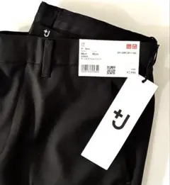 【未使用】ユニクロ +J ウールスリムパンツ ブラック 58 カシミヤ混