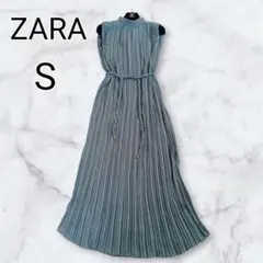 ZARA ノースリーブワンピース オケージョンドレス 結婚式 2次会